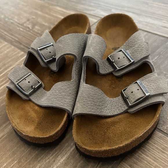 BIRKENSTOCK ARIZONA NUBUCK LEATHER DESERT BUCK WHALE GRAY Men’s size 12 main image 6